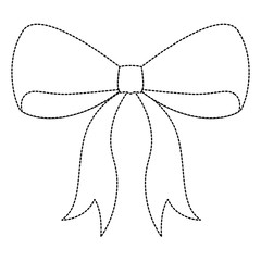 cute bowntie decorative icon vector illustration design