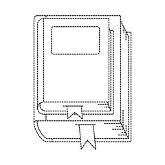 pile text books closed isolated icon vector illustration design