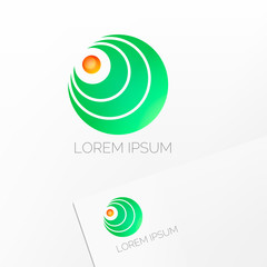 Abstract icon, symbol, vector sign.