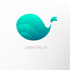 Abstract icon, symbol, vector sign.