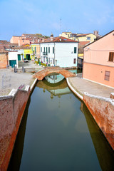 Small Italian town Comacchio also known as 