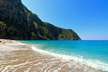 Oludeniz Beach in Fethiye, Mugla.