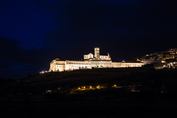 Assisi At Night - Perugia, Umbria Region, Italy