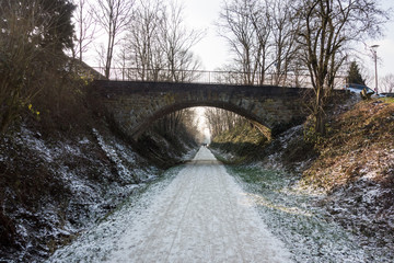 Brücke über die Nordbahntrasse, südliches Ruhrgebiet