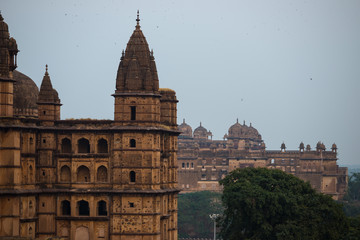 Fototapeta premium Orchha Palace, Madhya Pradesh. Also spelled Orcha, famous travel destination in India.