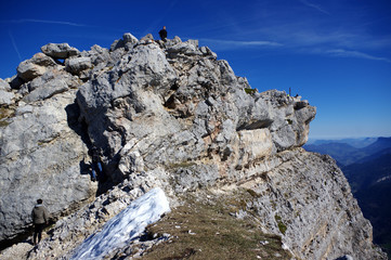 le sommet du chamchaude dans le massif de la chartreuse 