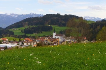 Fototapeta na wymiar Village Oberegg in Switzerland.