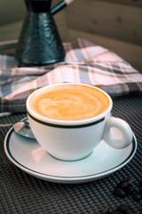Cappuccino white cup