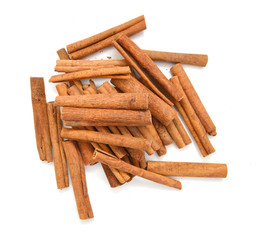 Cinnamon isolated on white background
