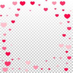 Heart confetti background.