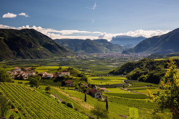 Blick von Missian nach Bozen