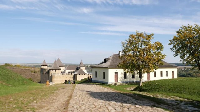 View of the old Khotyn Fortress