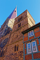 Fototapeta premium Bremen, buildings, roofs, windows, arches