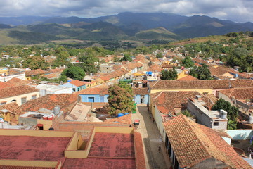 Blick vom Turm des Antigua Convento de San Francisco de Asis Trinidad Cuba