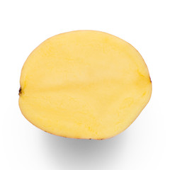Potato half isolated