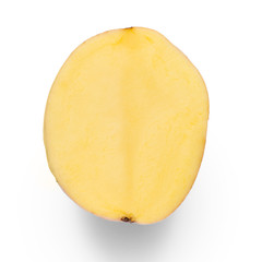 Potato half isolated