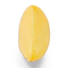 Potato piece isolated