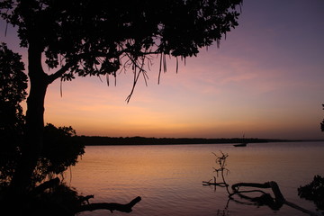 Sunset in Kenya - Mida Creek in Watamu