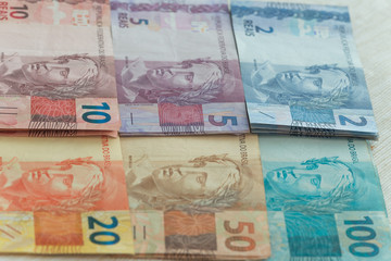 Brazilian money / reais.