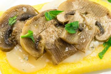 polenta con funghi