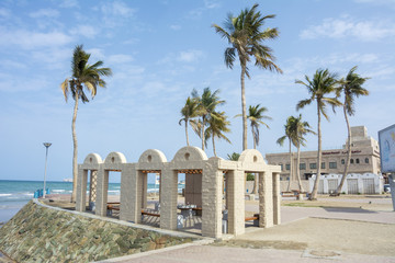 Fototapeta na wymiar Strand am Meer in Oman