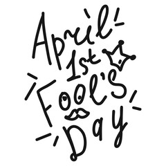 April Happy fool s day funny humor illustration
