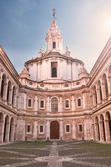 Fototapeta na wymiar Rome, Saint Yves at La Sapienza (Church of Sant'Ivo alla Sapienza)