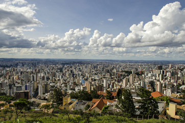 Obraz premium A sea of buildings
