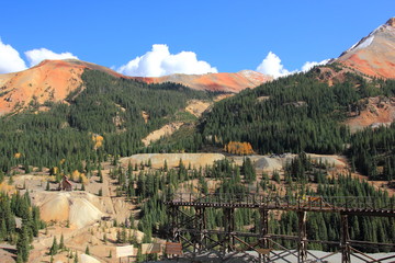 Obraz premium Ghost Town Yankee Girl Mine Colorado USA 