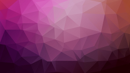 Obraz premium Abstract low poly background of triangles in Purple, pink, blue colors. Substrate for design. 16:9