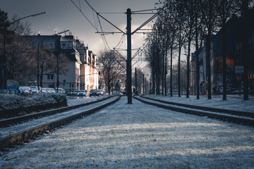 Fototapeta premium Winter trails