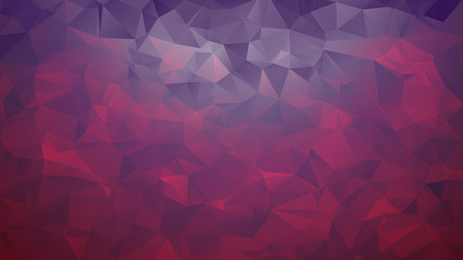 Abstract low poly background of triangles in Lilac, pink colors. Substrate for design. 16:9