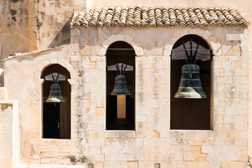 Three bells in Noto, Sicily