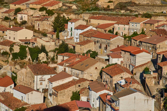 Magaña village in Soria province, Spain
