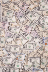 Dollar banknotes,background