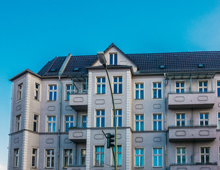 historical building in berlin in square format