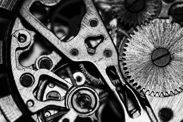 Mechanical watch, close up, watch repair