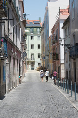 Bairro Alto, the most popular quarter of Lisbon, Portugal