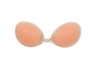 nude silicone transparent strapless backfree glue-on bra