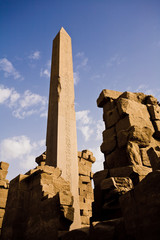 An Obelisk at the Karnak Temple, Egypt