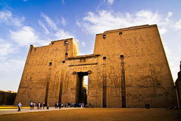 The temple of Horus in Edfu, Egypt