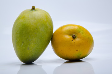  Mango on white background