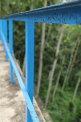 Fototapeta premium fence on the river side