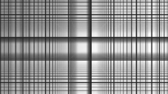 Geometric spiral with white squares abstract movement white background. Black and white composition of bands. Kaleidoscope. Black and White Glitch Core.