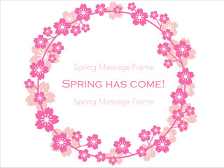 春のメッセージフレーム