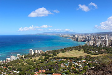 Naklejka premium view from mt. Diamond heads