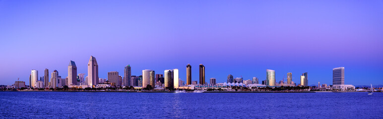 San Diego Skyline at Magic Hour