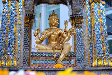 The Erawan Shrine in Bangkok. Thao Maha Phrom Shrine is a Hindu shrine in Bangkok
