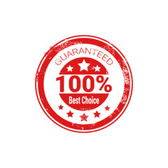 Best Choice Stamp Red Grunge Seal Isolated Sticker Icon Vector Illustration
