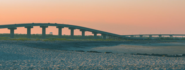 Ocean Drive Bridge at Sunset in Ocean City, New Jersey